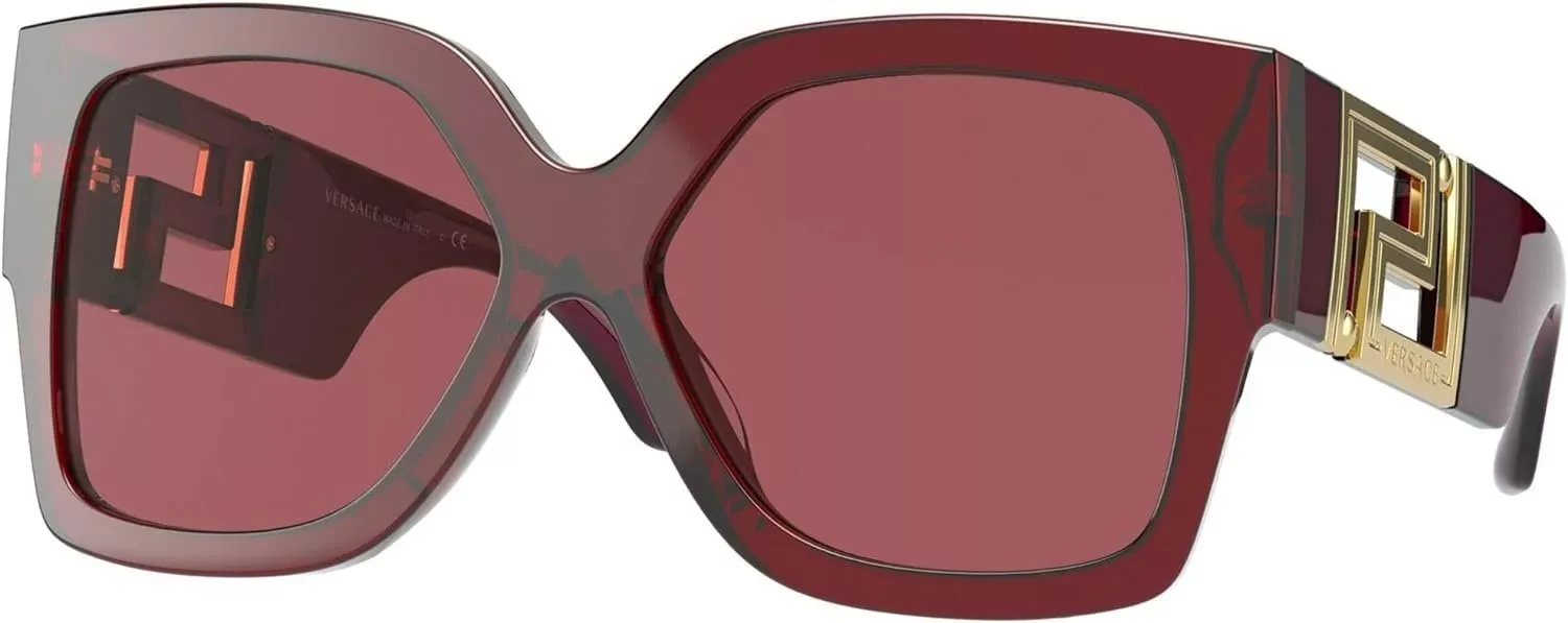 Sunglasses Women's Transparent Red/Dark